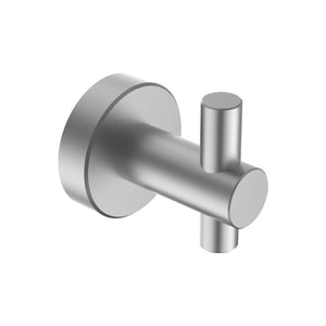 English Elm Round Base Wall Hanging Hooks - Sleek Gun Grey Metal, 4 Pack For Stylish Organization In Any Room T3177P280081-GIGA