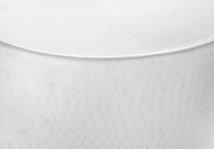 English Elm Accent Table - Contemporary White Metal Drum Design For Living Room & Bedroom - Versatile & Chic B2710P219454