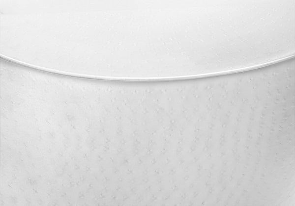 English Elm Accent Table - Contemporary White Metal Drum Design For Living Room & Bedroom - Versatile & Chic B2710P219454