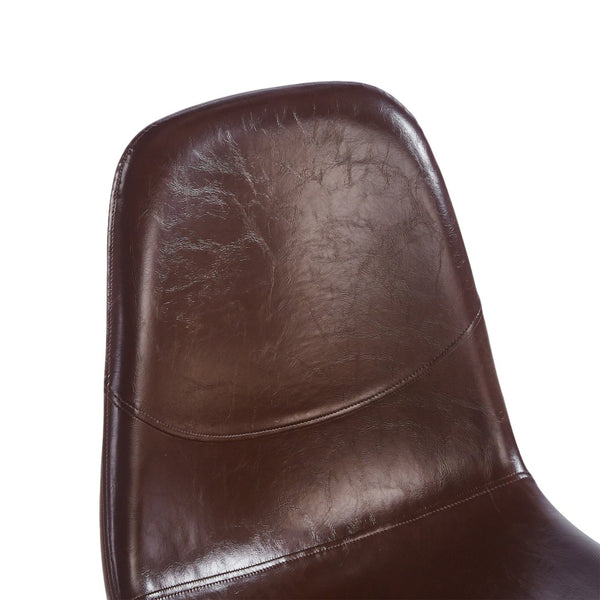 English Elm Pvc Sleek Matte Black Dining Chair Set of 4 for Kitchen Studio or Cafe Use W3766P436152