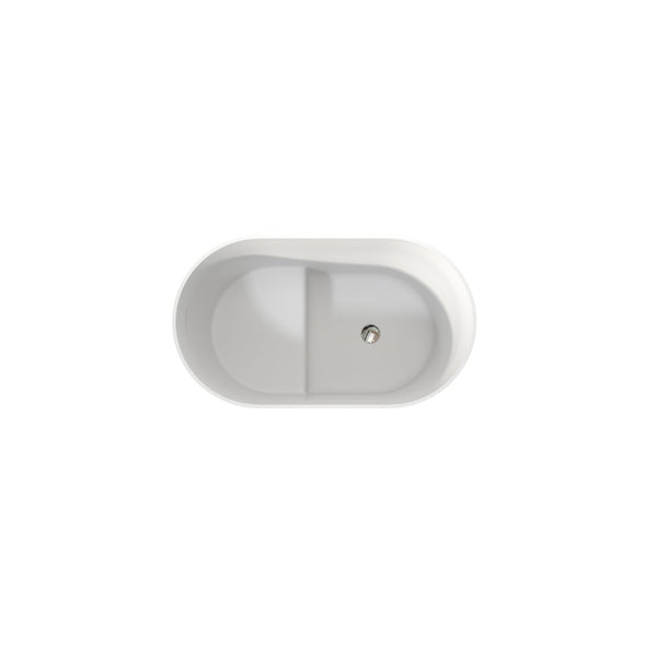 English Elm 39 Inch Eco Stone Resin Freestanding Soaking Tub Matte Finish Spa Bath T3785P353970