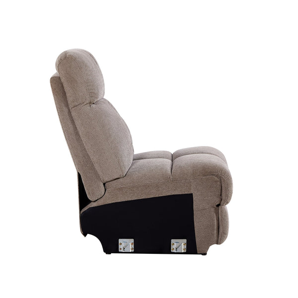 English Elm Liyasi Dual OKIN Motor Power Recliner Sofa with Infinite Lock, Fabric Cover, Cup Holders, 300lb Capacity W820P216826