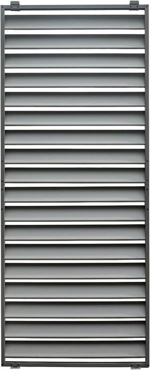 English Elm Outdoor Louvered Pergola Accessories Aluminum Screens for Durable Weather-Resistant Shading & Privacy Gray W1859P321934