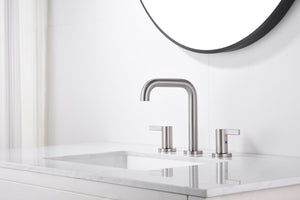 English Elm Bathroom Widespread Faucet Matte Black Dual Handle with Swivel Spout Supply Lines B2724P501297