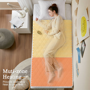 JLA Home Beautyrest - Heated Beautyrest mattress pad with Secure Comfort Tech, quilted warmth, 5 heat settings, auto-off 75 L x 39 W x 0.25H BR55-0533