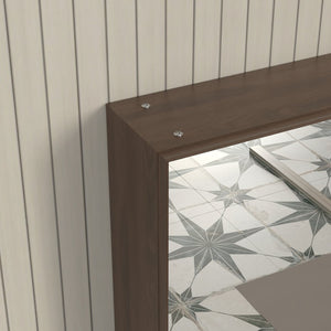 English Elm 32*28medicine Cabinet Aluminum Wall Mount Mirrored Storage with Adjustable Bathroom Shelves W708P421793