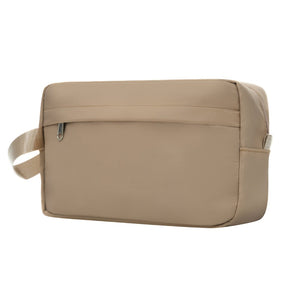 English Elm 6 Piece Hardshell Abs Travel Set with Spinner Wheels Combination Lock and Toiletry Bag Khaki N732P391465K