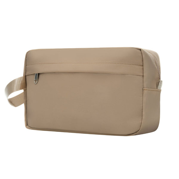 English Elm 6 Piece Hardshell Abs Travel Set with Spinner Wheels Combination Lock and Toiletry Bag Khaki N732P391465K