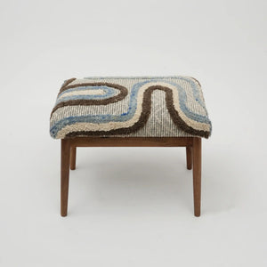 English Elm Stylish Tufted Grey Upholstered Stool Set of 2 with Sturdy Wooden Legs - Plush Accent Seating for Entryway, Vanity, Bedroom (25x18x18.5) B346P320755