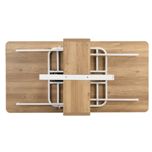 English Elm Topmax Extendable 5 Piece Dining Set with Pu Leather Chairs and Under Table Storage SP000082AAK