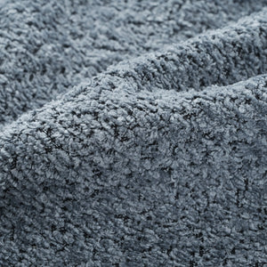 English Elm U_Style Curved Modular 132" Chenille Sectional Sofa with Plush Spring Cushions for Cozy Living Dark Blue WY000456AAE