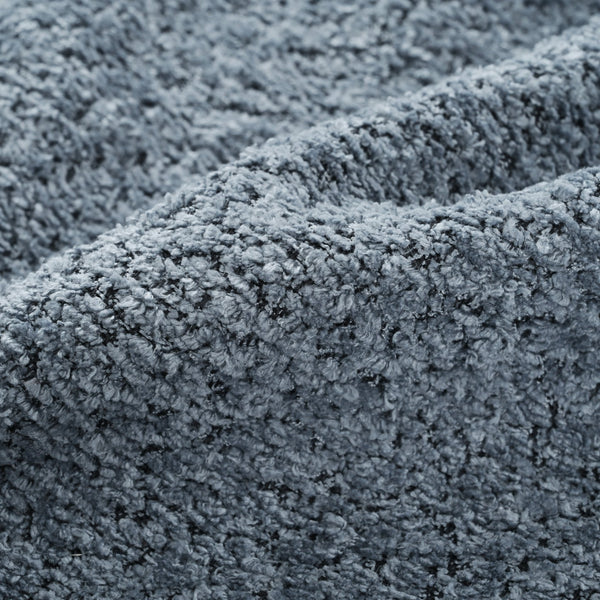 English Elm U_Style Curved Modular 132" Chenille Sectional Sofa with Plush Spring Cushions for Cozy Living Dark Blue WY000456AAE