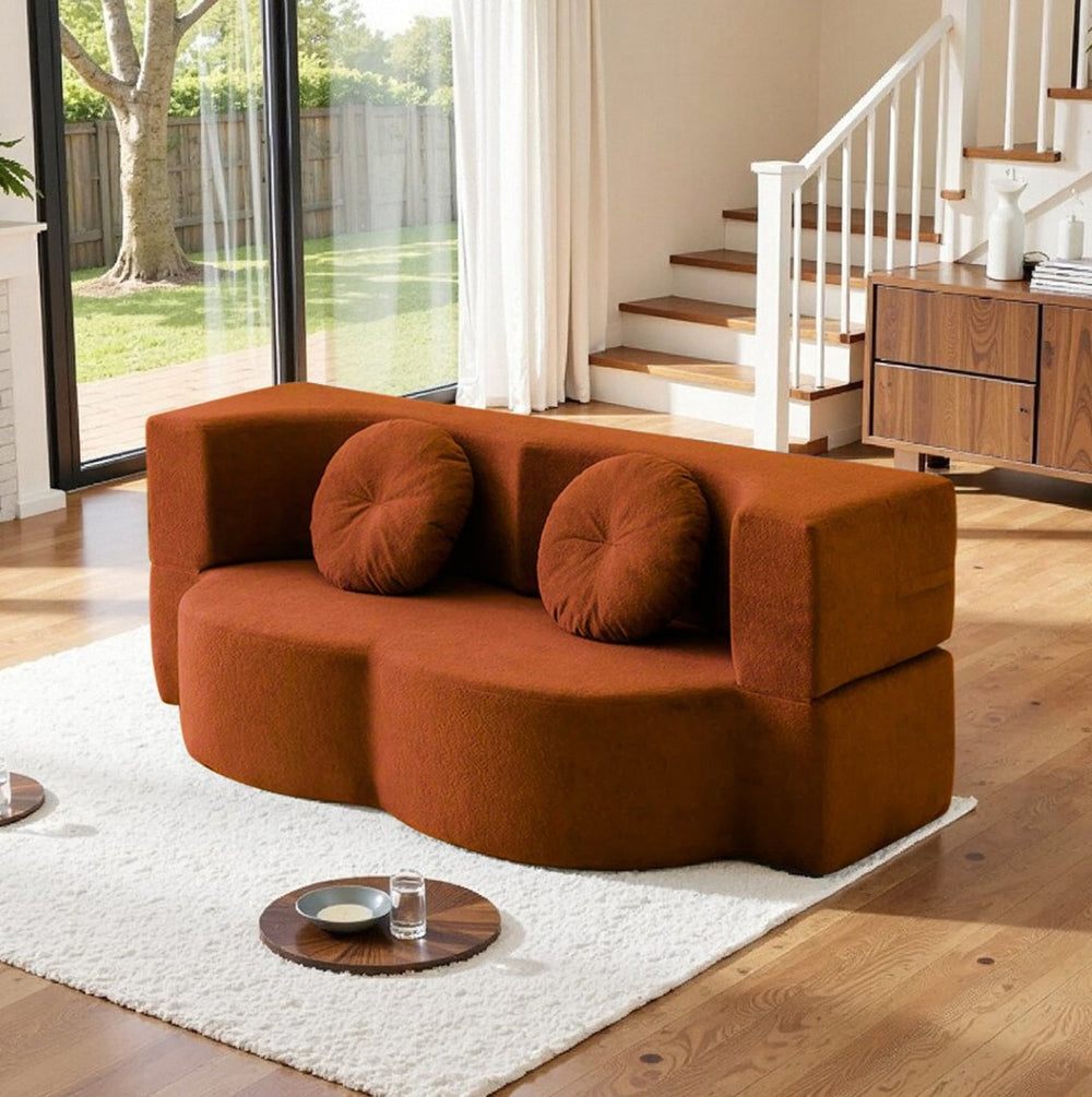 English Elm 2-In-1 Convertible Modular Sofa Bed With Memory Foam - No Assembly, Space-Saving Comfort For Any Room P2 W3653P355636-GIGA