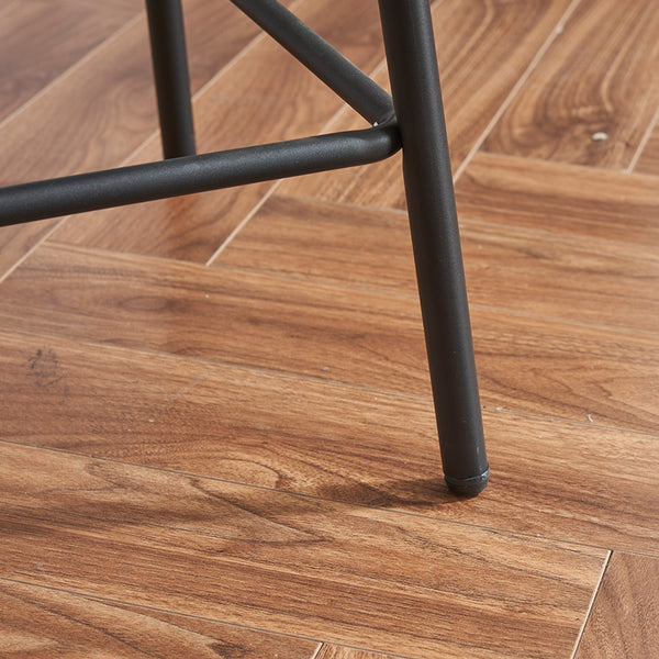 English Elm Modern Bouclé Swivel Bar Stools Set of 2 — Counter Height Fabric Seats with Metal Frame & Footrest, 360° Comfort Grey W1901P264273