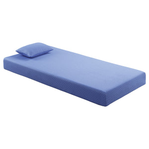 English Elm 7inch Gel-Infused Charcoal Memory Foam Twin Mattress and Pillow Set — Breathable Cover, Supportive Comfort for All Night Rest Blue 12.75 L x 12.75 W x 40.25 H B011P213349
