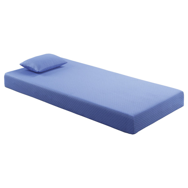 English Elm 7inch Gel-Infused Charcoal Memory Foam Twin Mattress and Pillow Set — Breathable Cover, Supportive Comfort for All Night Rest Blue 12.75 L x 12.75 W x 40.25 H B011P213349