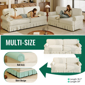 English Elm Chesterfield Velvet King Sleeper Sofa with Nailhead Trim and Rolled Arms for Living Room W1885S00288
