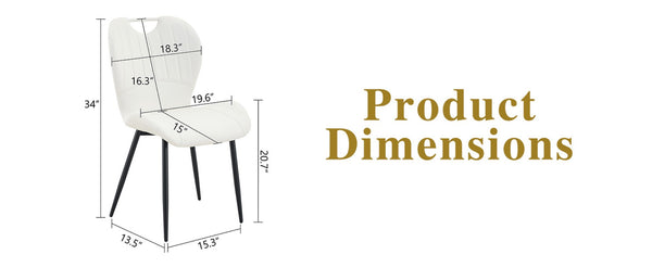 English Elm Set of 4 Olive Fabric Dining Chairs Ergonomic Cushion Black Steel Frame Modern White+Black W1151P454887