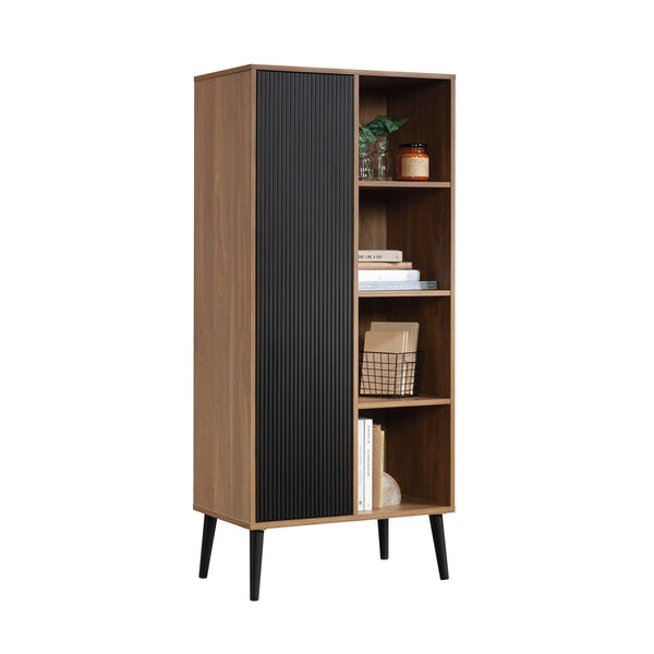 English Elm Storage Cabinet with Adjustable Shelves and Levelers for Compact Bathrooms, Kitchens, Laundry Rooms Natural Walnut B356P354488