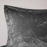 Intelligent Design Felicia Glam/Luxury Velvet Comforter Set with Throw Pillow ID10-1792 Grey