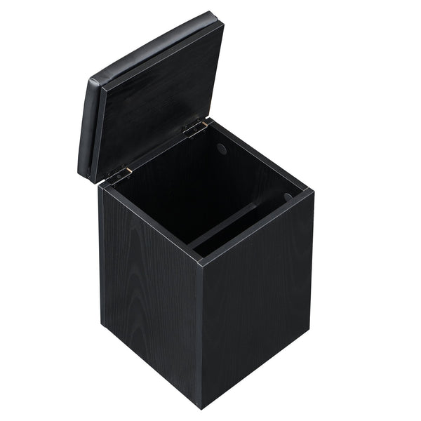 English Elm Christopher Knight Home® - Multi-Functional Lift-Top Coffee Table with Hidden Storage, 4 Stools, Lockable Casters & Desk Space Black N770P309783B