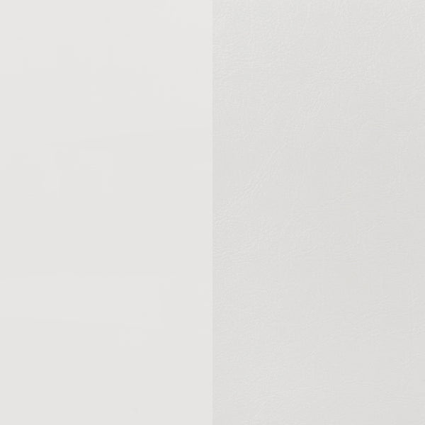 English Elm Strick White High Gloss Queen LED Panel Bed with Solid Wood/MDF, Slatted Design, Energy-Saving Light B062S00671
