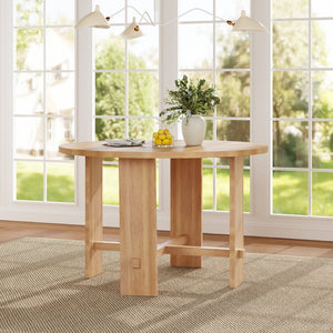 English Elm Indoor Square Rubberwood Dining Table Seats Four Farmhouse Scandinavian Kitchen N772P389534N