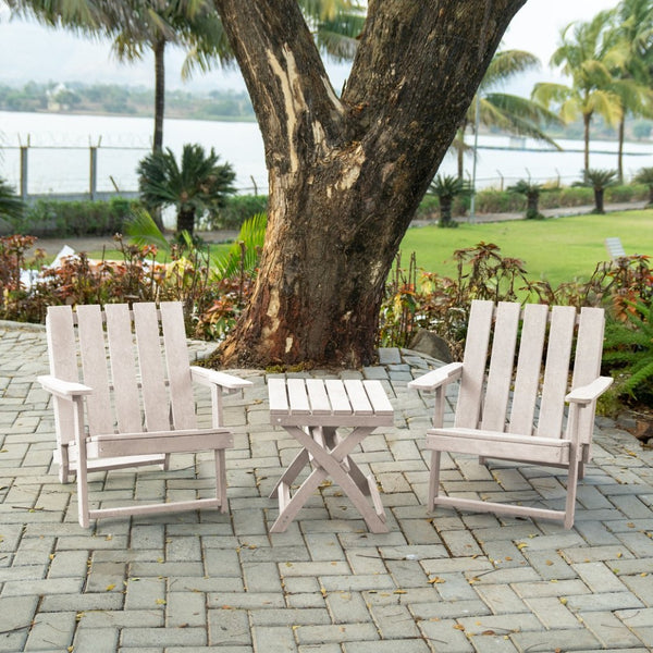 English Elm Seaview Recycled Hdpe Outdoor Folding Side Table Uv Resistant Patio Deck Use Ivory B2745P409719