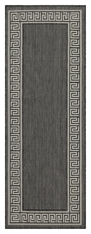 English Elm Sunshine Anthracite Indoor/Outdoor Area Rug 2'7" X 7'3" - Durable, Low-Maintenance, Kid & Pet Friendly B186P198858-GIGA