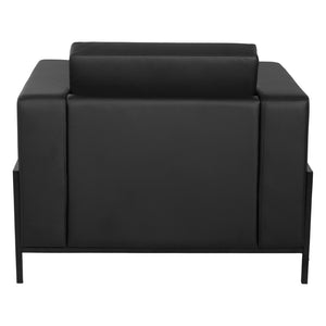 OSP Home Furnishings Arctic Club Chair Faux Leather with Usb Charging for Executive Office or Hotel Lounge Use ARCT51-U65
