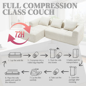 English Elm United We Win Modular L-Shaped Sectional Sofa - Soft Chenille, Tool-Free Setup, Modern Design & Storage W1568S00150-GIGA