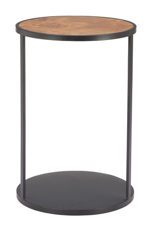 Zuo Modern Nodo Side Table - Stylish Brown & Black Finish With Durable Mdf And Iron, Perfect For Modern Spaces Brown Mdf,Iron 110753-zuo-modern