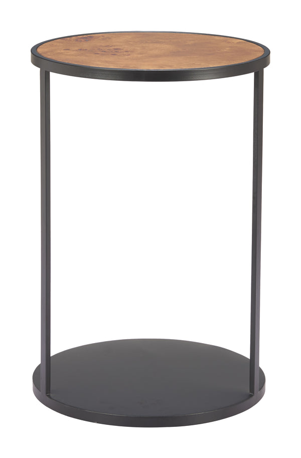 Zuo Modern Nodo Side Table - Stylish Brown & Black Finish With Durable Mdf And Iron, Perfect For Modern Spaces Brown Mdf,Iron 110753-zuo-modern