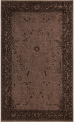 Unique Loom La Jolla Floral Machine Made Floral Rug Brown, Beige/Brown 10' 6" x 16' 5"