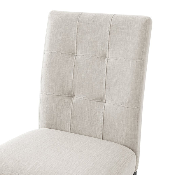 English Elm 6 Piece Dining Set with Rectangular Solid Wood Table, Upholstered Chairs & Bench, Rustic Charm, Easy Assembly, Seats 6 Beige,Black N752S000011A