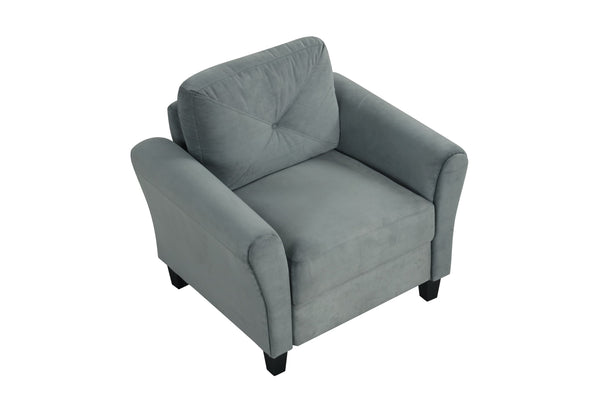 English Elm Couch Stylish Velvet Sectional Sofa For Small Spaces, Modular Design For Comfort And Versatile Use W2121P307542