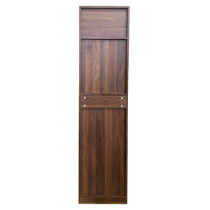 English Elm Kitchen Pantry Cabinet Freestanding Melamine Storage with Shelves for Dining Room Walnut W331P435939