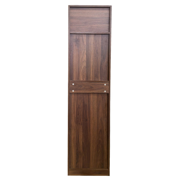 English Elm Kitchen Pantry Cabinet Freestanding Melamine Storage with Shelves for Dining Room Walnut W331P435939