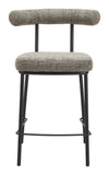 Kede Counter Stool Green Tweed 110099 Zuo Modern