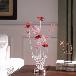 English Elm Aluminum Rose Bud Table Lamp – Elegant Led Accent For Living Room & Nightstand, Warm Illumination B072P220154