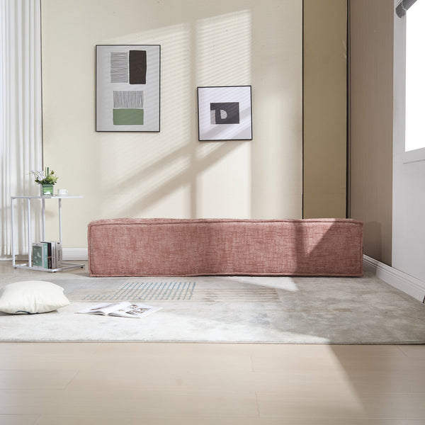 English Elm Coolmore Modular Chenille Sofa - Space-Saving, Versatile Design With Comfort Cushions & Side Pockets W1152P320499