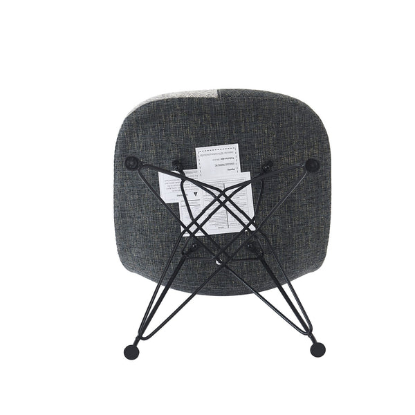 English Elm Christopher Knight Home® - Patchwork Bohemian Accent Chair Set of 2 with Chromed Iron Legs, Colorful Geometric Upholstery, Ergonomic Comfort N772P293303P