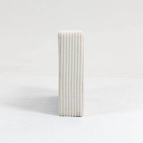 English Elm Modular Single Armrest Backrest For Sectional Sofa - Stylish Beige Comfort & Custom Fit Module W3098P257006