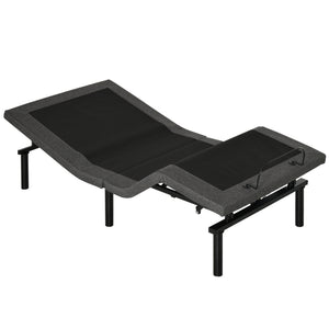 English Elm HOMCOM Twin XL Power Adjustable Bed Frame — Zero Gravity Memory Positions, Wireless Remote, 440lb Capacity W2225P229653
