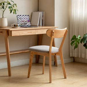 English Elm (Set Of 4 Pcs) Solid Oak Dining Chairs - Ergonomic, Easy-Care, Timeless Design For Any Space! W1283P256493