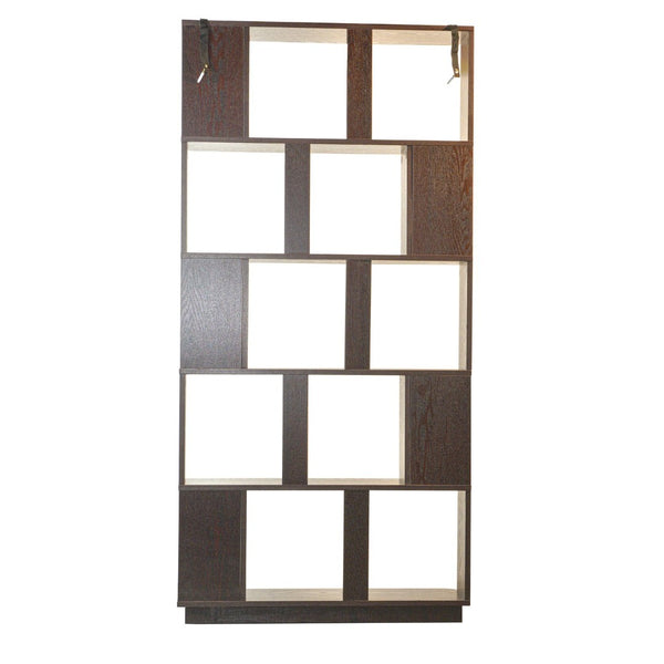 English Elm 31.5" Tall 5-tier Mdf Bookcase Slim Open Shelving Unit for Office Bedroom Living Room Ox Blood Red W2899P444162