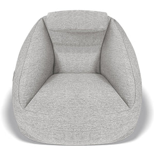 JLA Home Main Street - Cloud ergonomic couch with inflatable, water-resistant fabric, ergonomic support, pump included for easy portability and pet-friendly durability Ash Grey OLX106-0001
