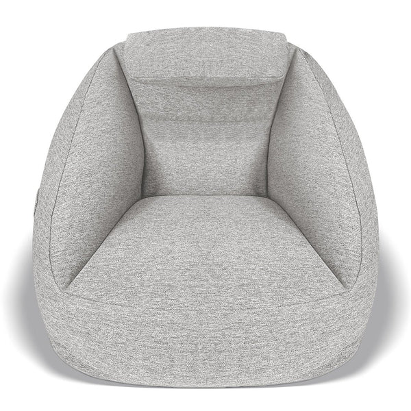 JLA Home Main Street - Cloud ergonomic couch with inflatable, water-resistant fabric, ergonomic support, pump included for easy portability and pet-friendly durability Ash Grey OLX106-0001