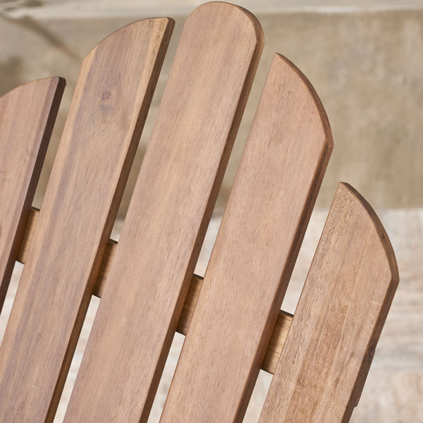 English Elm Christopher Knight Home® - HOLLYWOOD Acacia Wood Adirondack Rocking Chair with Long Rockers, Weather-Resistant, Cozy Cottage Vibe Dark Brown 38.75 L x 28 W x 9 H 62398.00DBRN