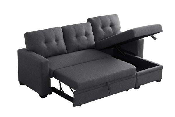 English Elm Replacement Upholstered Sectional with Storage Chaise and Convertible Twin Sleeper B2730P404838